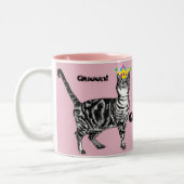 Tabby Cat Funny Queen cats Frauen Geschenk Tasse (Links)