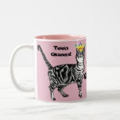 Tabby Cat Funny Teen Queen cens girls gift Tasse (Links)