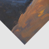 Tabby Cat Gazing at Spiral Starry Sky Seidenpapier (Ausschnitt)