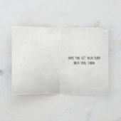 Tabby Cat Get Well Karte (Innenseite)