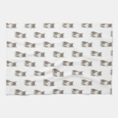 Tabby Cat (grau) Geschirrtuch (Horizontal)