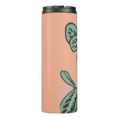 Tabby Cat Gray Pflanze Thermosbecher (Rückseite)