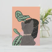 Tabby Cat Gray Pflanze Vielen Dank (Stehend Vorderseite)