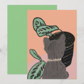 Tabby Cat Gray Pflanze Vielen Dank (Vorne/Hinten)