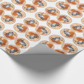 Tabby Cat Halloween Geschenkpapier (Ecke)