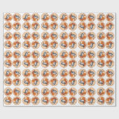 Tabby Cat Halloween Geschenkpapier (Flach)