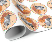 Tabby Cat Halloween Geschenkpapier (Rolleneckpunkt)