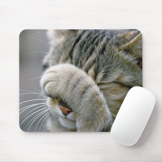 Tabby Cat Humor Mousepad (Mit Mouse)
