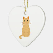 Tabby Cat Illustration Art Keramik Ornament (Links)