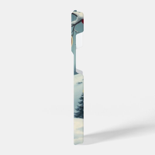 Tabby Cat in Preppy Winter Attraktion und Hut iPhone Hülle (Linke Seite)