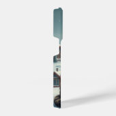 Tabby Cat in Preppy Winter Attraktion und Hut iPhone Hülle (Rechte Seite)