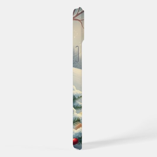 Tabby Cat in Preppy Winter Attraktion und Hut iPhone Hülle (Rechte Seite)