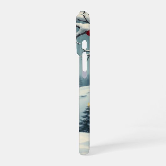 Tabby Cat in Preppy Winter Attraktion und Hut iPhone Hülle (Linke Seite)