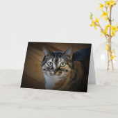Tabby Cat, Karte (Gelbe Blume)