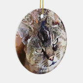 TABBY CAT KERAMIKORNAMENT (Rechts)