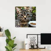 Tabby Cat Kitten Augenkontakt Poster (Heimbüro)