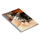 Tabby Cat Kitten Pet Portrait Notizblock (Rechte Seite)