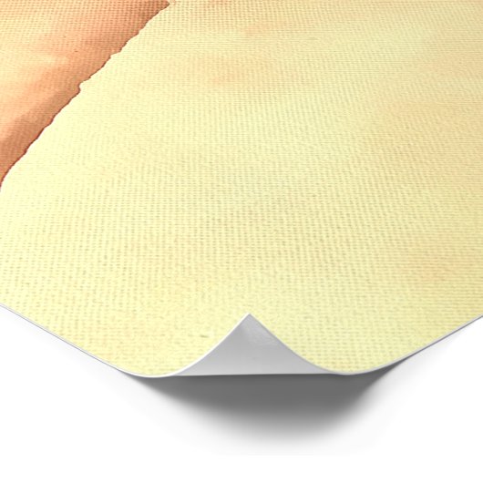 Tabby Cat Kitten Pet Portrait Poster (Ecke)