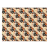 Tabby Cat Kitten Pet Portrait Tischdecke (Vorderseite (Horizontal))