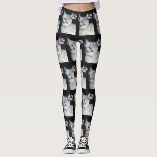 Tabby Cat Leggings (Vorderseite)