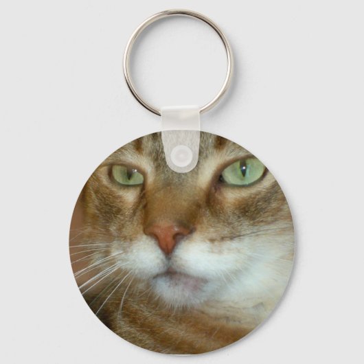 Tabby Cat Liebe Schlüsselanhänger (Vorderseite)
