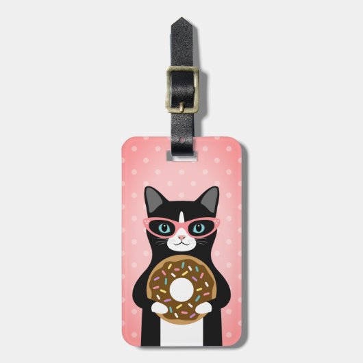 Tabby Cat Luggage Tags Gepäckanhänger (Vorderseite vertikal)