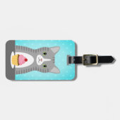 Tabby Cat Luggage Tags Gepäckanhänger (Vorderseite horizontal)