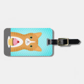 Tabby Cat Luggage Tags Gepäckanhänger (Vorderseite horizontal)