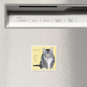Tabby Cat - Mach meinen Tag Magnet (In Situ (Geschirrspüler))