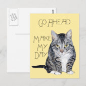 Tabby Cat - Mach meinen Tag Postkarte (Vorne/Hinten)