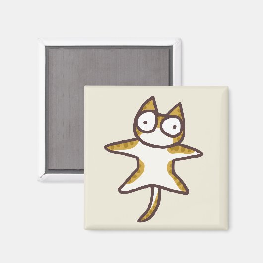 Tabby Cat Magnet (Vorderseite/Rückseite)