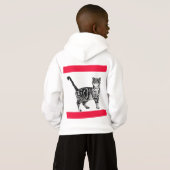 Tabby Cat Merry Christmas Catsmus Red Funny Cats H Hoodie (Schwarz voll)