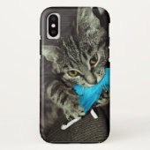 Tabby Cat mit Feather von Shirley Taylor Case-Mate iPhone Hülle (Rückseite)