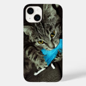 Tabby Cat mit Feather von Shirley Taylor Case-Mate iPhone Hülle (Rückseite)