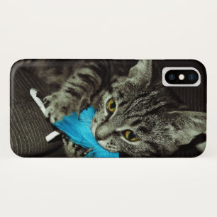 Tabby Cat mit Feather von Shirley Taylor Case-Mate iPhone Hülle