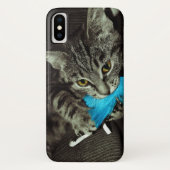 Tabby Cat mit Feather von Shirley Taylor Case-Mate iPhone Hülle (Rückseite)
