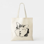 Tabby Cat Monochrome Tasche (Rückseite)