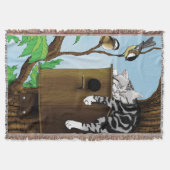 Tabby Cat Napping Birdhouse Decke (Vorderseite)