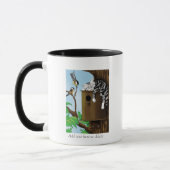 Tabby Cat Napping Birdhouse Tasse (Links)