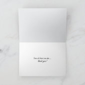 Tabby Cat On Old Bench Vielen Dank Karte (Innenseite)