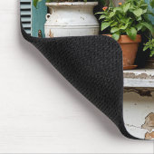 Tabby Cat On Old Window Ledge Mousepad (Ecke)