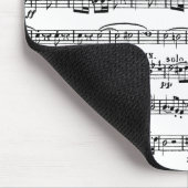 Tabby Cat On Sheet Music Mousepad (Ecke)