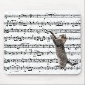 Tabby Cat On Sheet Music Mousepad (Vorne)