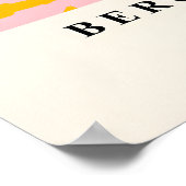 Tabby Cat on Toilet Art Print Funny Matisse Style Poster (Ecke)