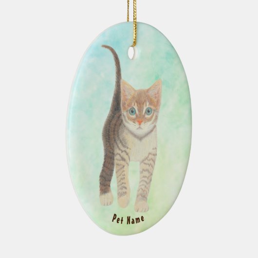 Tabby Cat Ornament (Rechts)