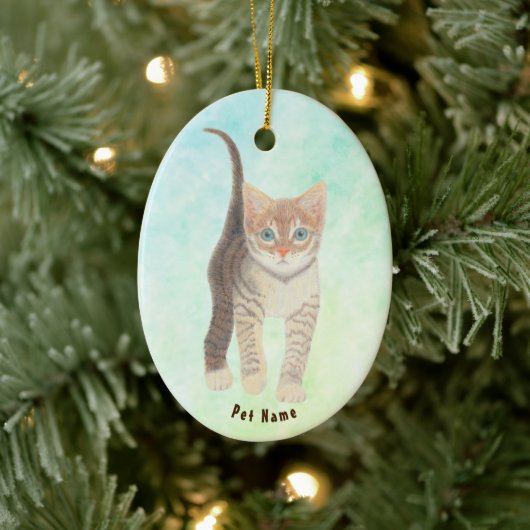 Tabby Cat Ornament (Baum)