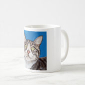 Tabby Cat Painting Kaffeetasse (VorderseiteRechts)