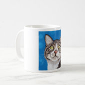 Tabby Cat Painting Kaffeetasse (Vorderseite Links)