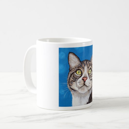 Tabby Cat Painting Kaffeetasse (Vorderseite Links)