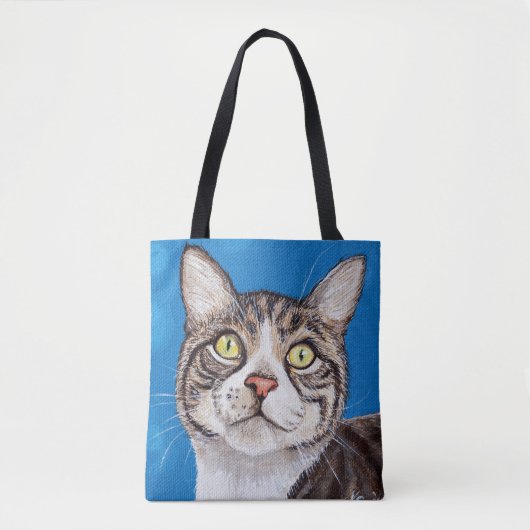 Tabby Cat Painting Tasche (Vorderseite)